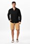 Long Sleeve Muslin Summer Men's Shirt Black Syh - 5