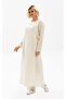 Embroidered Şile Cloth Seasonal Ferace Cream Krm - 4