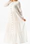 Long Sleeve Sezen Seasonal Muslin Ferace White Byz - 3