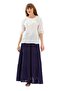 Long Sile Cloth Lace Summer Skirt Purple Purple - 6