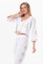 Sleeveless Daylight Embroidered Summer Muslin Vest White Byz - 4