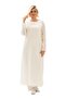 Embroidered Şile Cloth Seasonal Ferace Cream Krm - 5