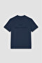 Men's Tone on Tone Logo Embroidered Cotton Jersey Blue1 T-Shirt 25411042 -013 - 5