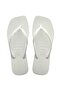 Slim Square Women's Slippers - White - 4