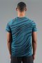 Regular Men's Crew Neck Turquoise T-Shirt - 2