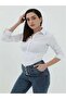 Women's Elastic Waist Corset Crop Shirt - 2
