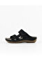 Women's Slippers - Black Nubuck - Comfort Supported Structure, Stylish Design, Soft Sole, Suitable for Daily Use - 2