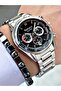 Ferrucci̇ Function Black Dial Silver Metal Men's Wristwatch with Calendar
