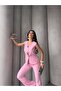 Women's Big Button Detailed Vest Pants Double Set - 4