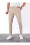 Men's Slim Fit Lycra Basic Oldmoney Button Detail Ankle Fabric Trousers - 3
