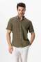 Ada Şile Cloth Short Sleeve Summer Men's Shirt Khaki 3049