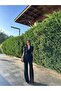 Tie-Detail Double Belted Blazer Vest Trousers Set - 2