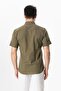 Ada Şile Cloth Short Sleeve Summer Men's Shirt Khaki 3049 - 2