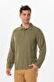 Long Sleeve Foça Violet Men's Summer T-shirt Khaki Hk - 4