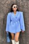 Tie-Detail Oversized Blazer Jacket