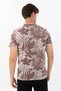 Regular Men's Crew Neck Brown T-Shirt - 2