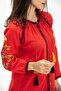 Long Sleeve Şile Cloth Nigar Summer Blouse Red Krmz - 3