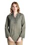 Long Sleeve Shile Cloth Acacia Summer Blouse Khaki Hk - 8