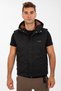 Regular Men's Hooded Black-Tan Vest