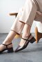 Women's Franco Low Heeled Shoes - Brown - 2