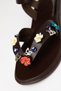 Genuine Leather Women's Sandals - Basement, Flip Flops, Accessory Detail, Brown 4826 Khv - 2