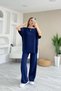 Buketli̇ Women's Short Sleeve Tracksuit Bottom with Dirty Stitching Detail - Top Set - 3
