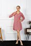 Women's Combed Cotton Long Sleeve Buttoned Tunic Nightgown 13101 - 2