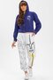 Irem Printed Flannel Autumn and Winter Trousers White Byz