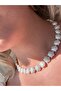 Seashell Pearl Look Stylish Necklace Handmade - 3