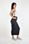 Ribbed Long Skirt with Elastic Waist - 3