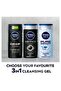 NIVEA MEN Active Clean Charcoal Shower Gel 3in1, Woody Scent, 500ml - 6
