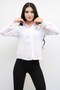 Fashion Stripe Stoned Linen Shirt Mc2301 White