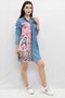 Fashion Line Design Denim Dress - 2