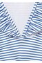 Ruffle Striped Swimsuit - 4