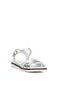 D25Ys-2910 Women's Genuine Leather Flat Sandals White - 2