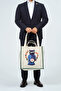 Owl 100% Cotton 350 Grams Embroidery Embroidered High Quality Cloth Canvas Bag 40*40 cm - 6