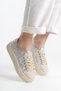Women's High Sole Lace-Up Casual Loafer Shoes Eden - 4