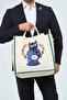 Owl 100% Cotton 350 Grams Embroidery Embroidered High Quality Cloth Canvas Bag 40*40 cm - 5