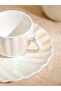 Lcw Home Sea Shell Figured 2-Person Porcelain Coffee Cup Set 90 ml - 3