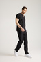 Black 100% Cotton Unisex Scrubs Bat Sleeve Nurse, Doctor, Hospital Uniform - 5