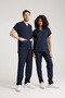 Navy Blue 100% Cotton Unisex Scrubs Bat Sleeve Nurse, Doctor, Hospital Uniform