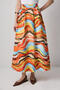 Pleated Abstract Patterned Skirt - 3