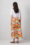 Pleated Abstract Patterned Skirt - 4