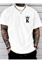 Polyester Multipurpose Top for Summer, King Crown Printed Short Sleeve Round Neck Casual Sports T-Shirt