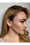 Women's Gold Color Classic Thin Hoop Steel Earrings - 3