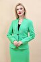 Single Button Classic Jacket-Green - 1044100 - 5