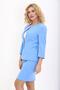 Zero Collar Plain Short Jacket-Sky - 1015100 - 4