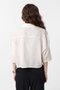 Ecru Crop Textured Women's Shirt - 4