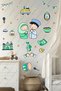 Praying Kids - Ramadan Bear Themed Ramadan Sticker Set Glass Wall Ornaments Children's Room - 3