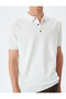 Short Sleeve Cotton Polo Neck Knitwear T-Shirt - 5